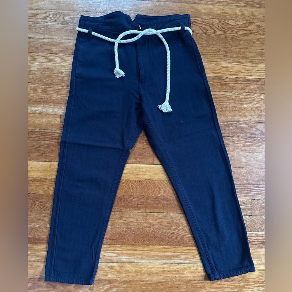 Prospective flow Kaze cotton herringbone pants sz 30, Japanese style